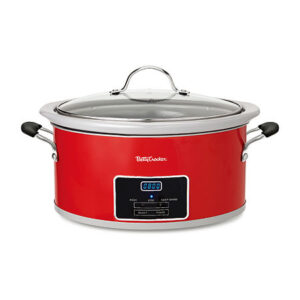 Betty Crocker 6 Qt Slow Cooker, One Size, Red