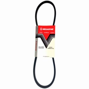 0.5 x 18 in. Rubber Industrial V-Belt, Black