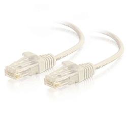10 ft. Cat6 Snagless Unshielded Slim Ethernet Network Patch Cable - White
