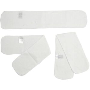 119-3-Pack Infant Abdominal Binder, White - Newborn - Pack of 3