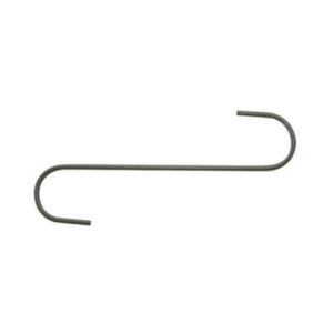 12 in. Garden S Shape Hook, Black - Pack of 2
