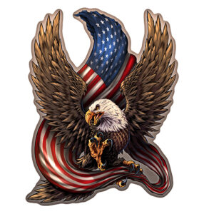 12 in. Patriotic Eagle Novelty Sign