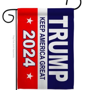 13 x 18.5 in. Keep America Great American Political Garden Flag with Double-Sided Horizontal House Decoration Banner Yard Gift
