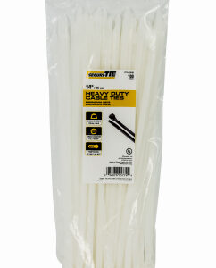 14 in. Natural Heavy Duty Cable Tie, Pack of 100