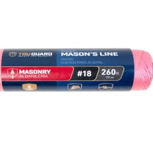 231531 Twisted Nylon Mason Line Twine Rope, Pink