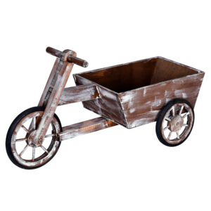 24 x 9 x 12 in. Wooden Tricycle Cart