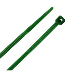 4 in. Cable Tie, Green - Pack of 100