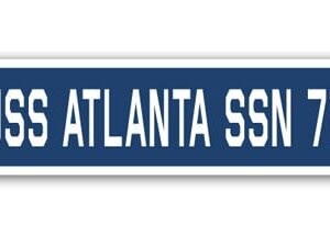 4 x 18 in. A-16 Street Sign - USS Atlanta SSN 712