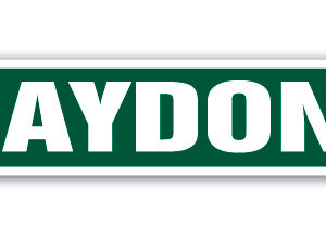 4 x 18 in. Childrens Name Room Street Sign - Jaydon