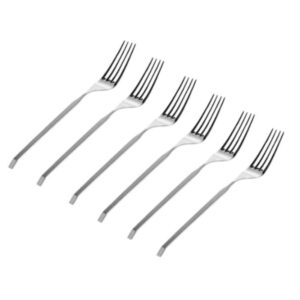 46363 18-0 Stainless Steel Ramp Sat Salad Fork - Set of 6