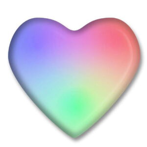 545000 Frosted Heart Flashing Body Light Lapel Pins