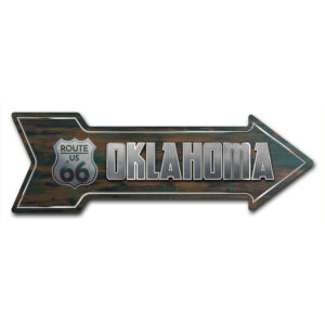6 x 18 in. Indoor & Outdoor Decor Direction Sticker Vinyl Wall Decals - Oklahoma 66 - 24 in.
