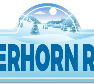 6 x 18 in. Street Sign - Powderhorn Resort