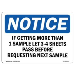 7 x 10 in. OSHA Notice Sign - If Getting More Than 1 Sample Let 3-4 Sheets