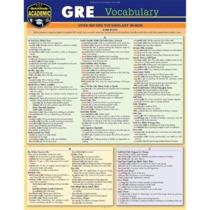 9781423236498 GRE Vocabulary Laminated Study Guide