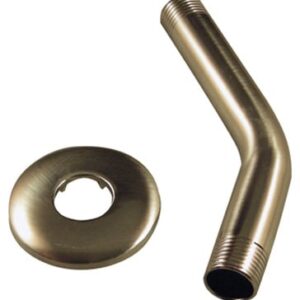 9D00089182 6 x 5 in. Shower Arm & Flange Assembly, Brushed Nickel