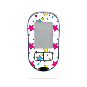 ACCAVPL-Smiley Stars Skin for Accu-Chek Aviva Plus - Smiley Stars