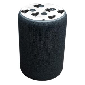 AMECPL18-Ink Hearts Skin Decal Wrap for Amazon Echo Plus 2nd Gen Sticker - Ink Hearts