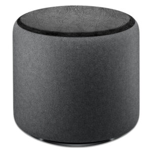 AMESUB-Black Leather Skin for Amazon Echo Sub, Black Leather