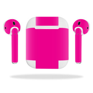 APAIPO-Solid Hot Pink Skin Decal Wrap for Apple AirPods Sticker - Solid Hot Pink