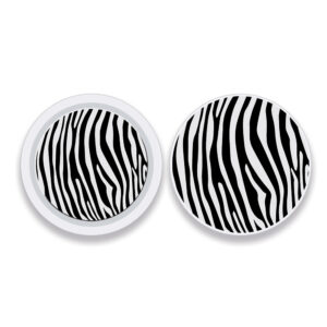 APATAG-Black Zebra Skin Compatible with Apple AirTag Original 4 Pack of Skins - Black Zebra