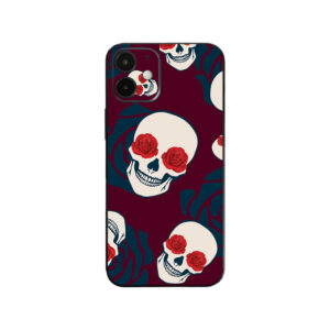 APIPH12MI-Skulls N Roses Skin for Apple iPhone 12 Mini - Skulls N Roses