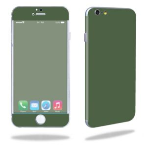 APIPH6PL2-Solid Olive Skin for Apple iPhone 6 & 6S Plus Wrap Cover Sticker - Solid Olive