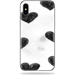 APIPHXSM-Ink Hearts Skin Decal Wrap for Apple iPhone XS Max Sticker - Ink Hearts