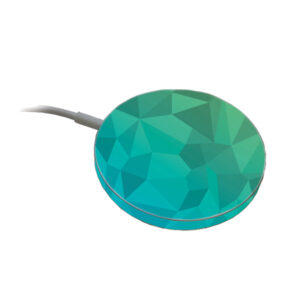 APMACH-Blue Green Polygon Skin Compatible with Apple MagSafe Charger - Blue Green Polygon