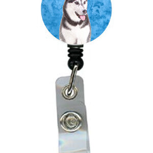 Alaskan Malamute Retractable Badge Reel