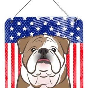 American Flag & English Bulldog Wall or Door Hanging Prints