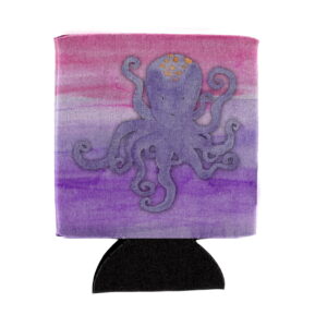 BB7424CC Octopus Watercolor Can or Bottle Hugger