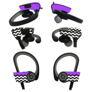BEPOB2-Purple Chevron Skin for Beats Powerbeats2 Headphones - Purple Chevron