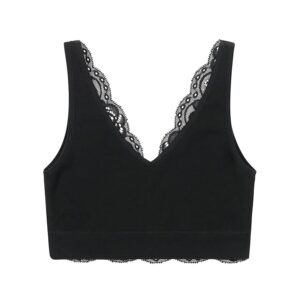 BRABAR Soft V-Lace Reversible Bra (Black) Girl's Bra