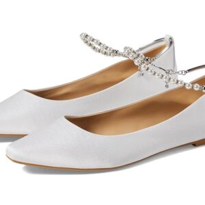 Badgley Mischka London (Soft White) Women's Flat Shoes