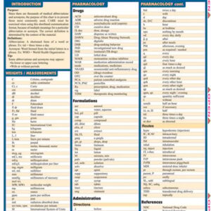 BarCharts- Inc. Medical Abbreviations