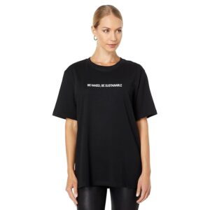 Boyarovskaya Sustainable Logo Tee (Black) Women's T Shirt