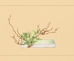 Buy Enlarge 0-587-04436-5P12x18 Plum and Chloranthus Brachystchys- Paper Size P12x18