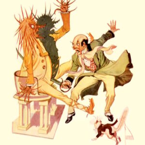 Buy Enlarge 0-587-06140-5P12x18 Wizard Cut the Sorcer in Two- Paper Size P12x18