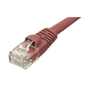 CAT5e Enhanced Patch Cable with Boot 1ft Red