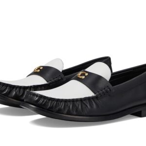 COACH Jolene Loafer (Black/Optic White) Women's Shoes