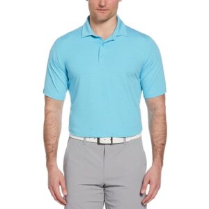Callaway Classic Jacquard Short Sleeve Polo (River Blue) Men's Clothing