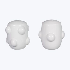 Ceramic Salt & Pepper Shakers - 2 Piece