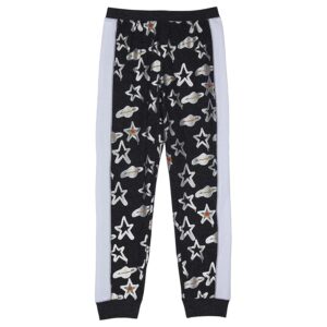 Chaser Kids Graffiti Saturn Joggers (Big Kids) (Black White) Boy's Clothing