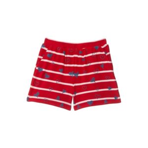 Chaser Kids Heart Stripe Shorts (Big Kids) (Red White Stripe) Girl's Shorts