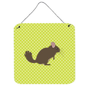 Chinchilla Green Wall or Door Hanging Prints, 6 x 6 in.