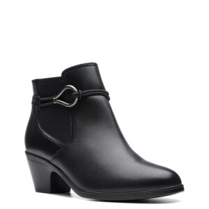 Clarks Emily2 Kaylie (Black Leather) Women's Boots