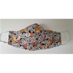 Coin Design Face Mask