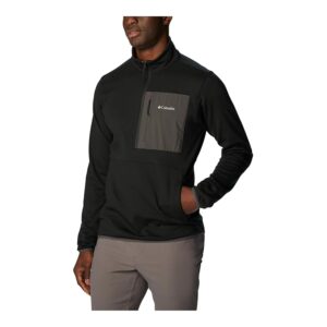 Columbia Hike 1/2 Zip (Black) Men's Clothing