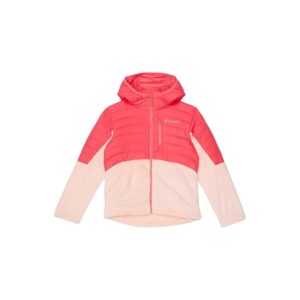Columbia Kids Powder Lite Novelty Hooded Jacket (Little Kids/Big Kids) (Blush Pink/Peach Blossom) Girl's Clothing